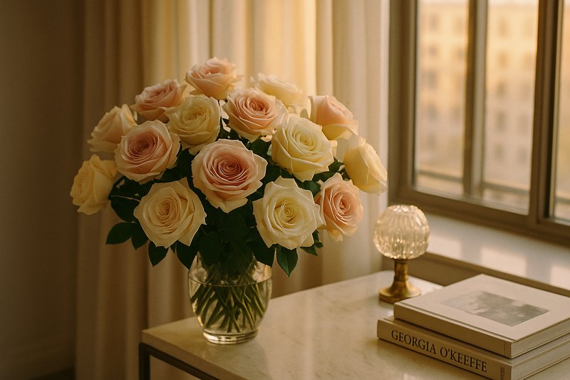 A bouquet in an elegant interior